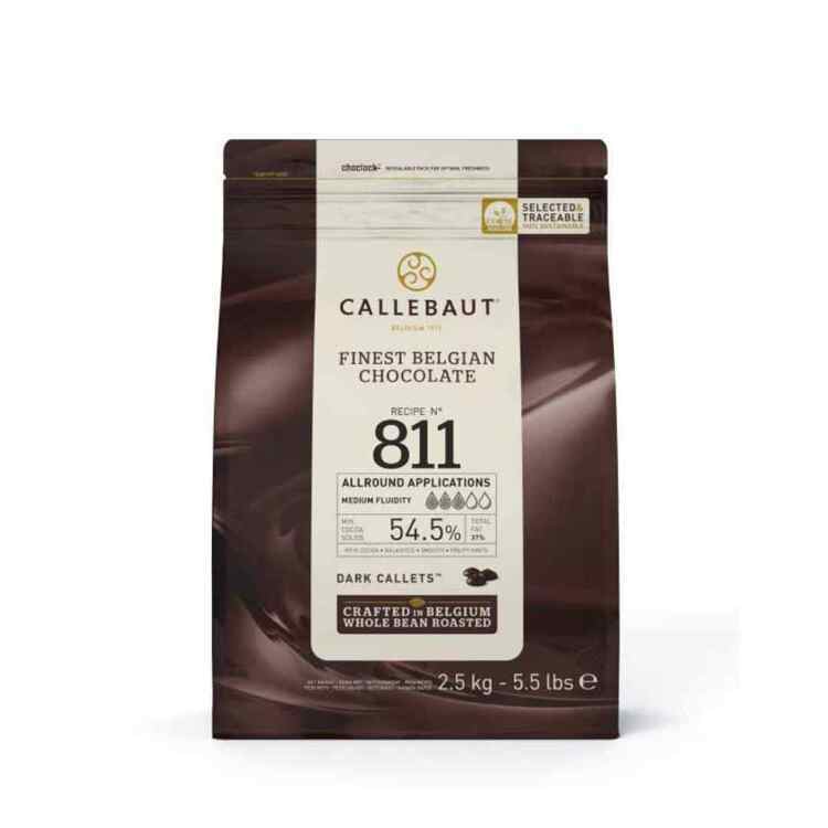 Шоколад Темный Barry Callebaut 54% (2,5кг)